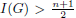 $ I(G)>\frac{n+1}{2}$