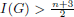 $ I(G)>\frac{n+3}{2}$